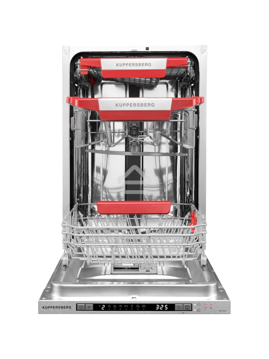 Встраиваемая посудомоечная машина Kuppersberg GLM 4580, серебристый, 44.8 см, 11 компл., 44 дБ, класс A++