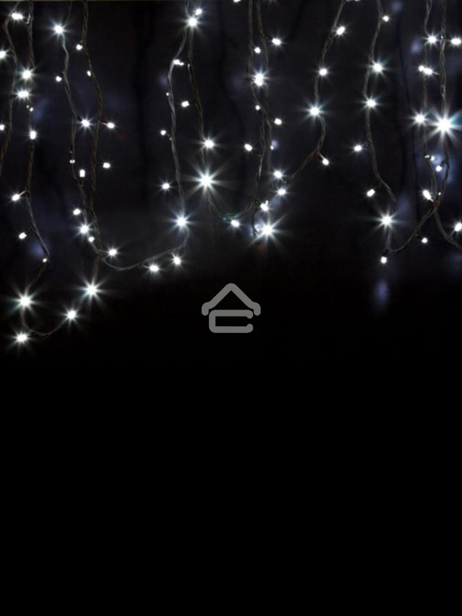 Гирлянда модульная «Дюраплей LED» 20 м, 200 LED, черный каучук, свечение белое