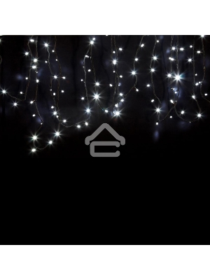 Гирлянда модульная «Дюраплей LED» 20 м, 200 LED, черный каучук, свечение белое