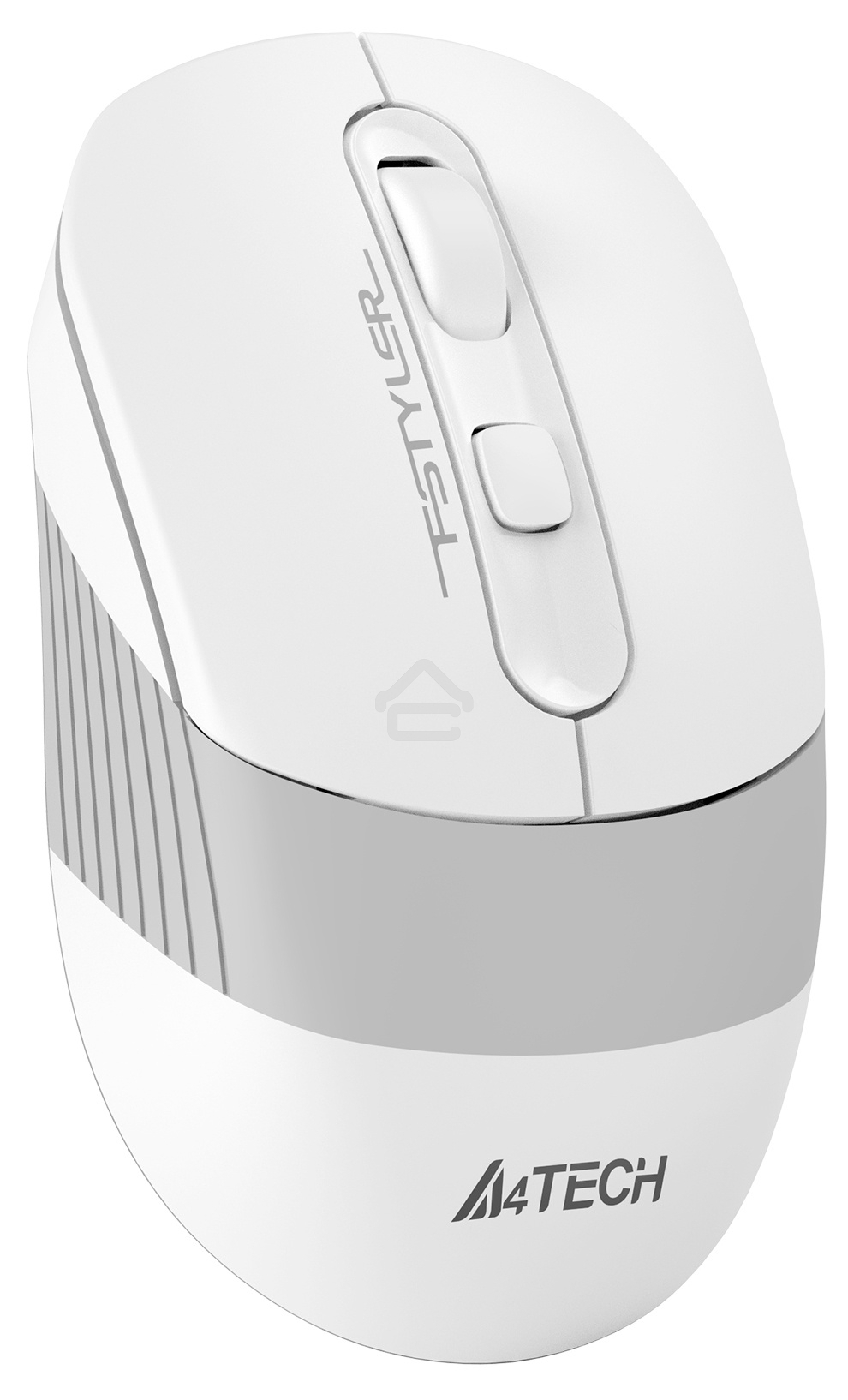 Мышь беспроводная A4Tech Fstyler FB10C белый/серый, 2000 dpi, радиоканал, Bluetooth, USB, кнопки - 4