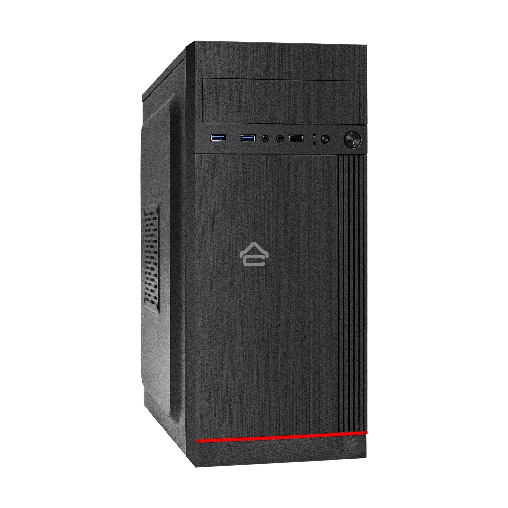 Компьютерный корпус Miditower ExeGate AA-442U2-AA350 (ATX, AA350 8 см, 1*USB+2*USB3.0, аудио, черный)