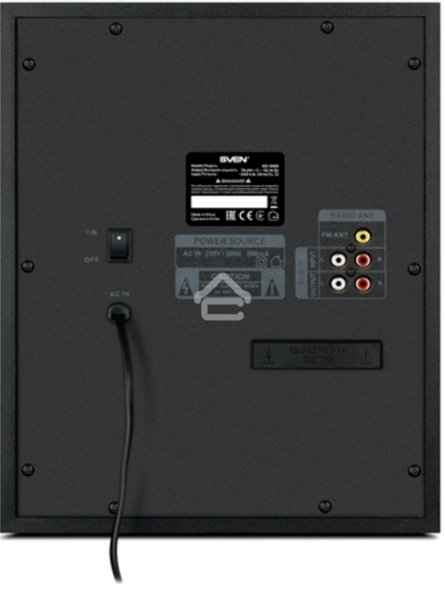 Акустическая система 2.1 SVEN MS-2080 / 70 Watt / ~220V 50Hz / FM-тюнер, USB/ SD, дисплей / BLUETOOTH / ПДУ / Black