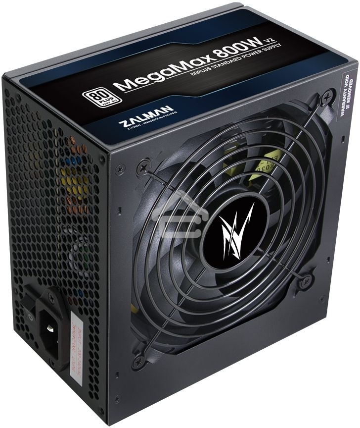 Блок питания Zalman MegaMax 800W RTL (ZM800-TXII V2), 800Вт, 80 PLUS, 120мм, черный