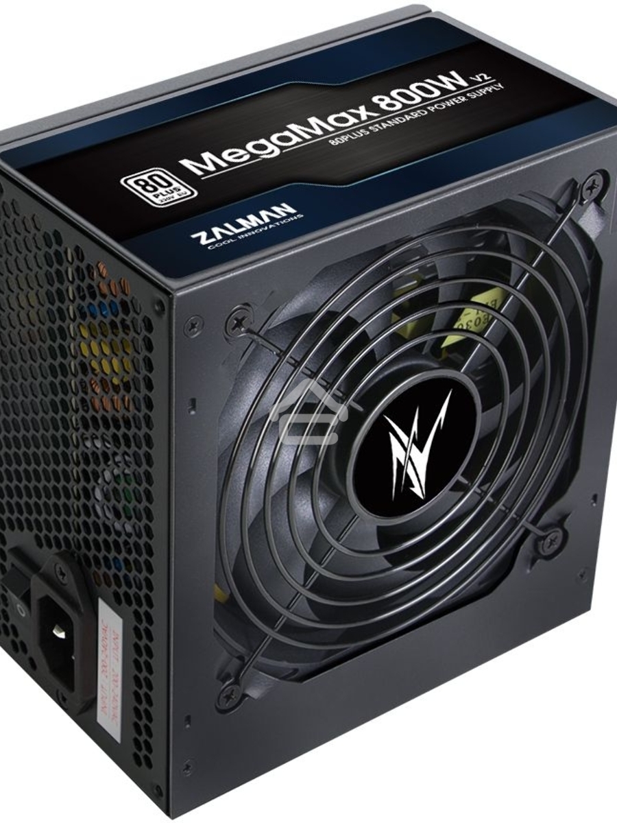 Блок питания Zalman MegaMax 800W RTL (ZM800-TXII V2), 800Вт, 80 PLUS, 120мм, черный