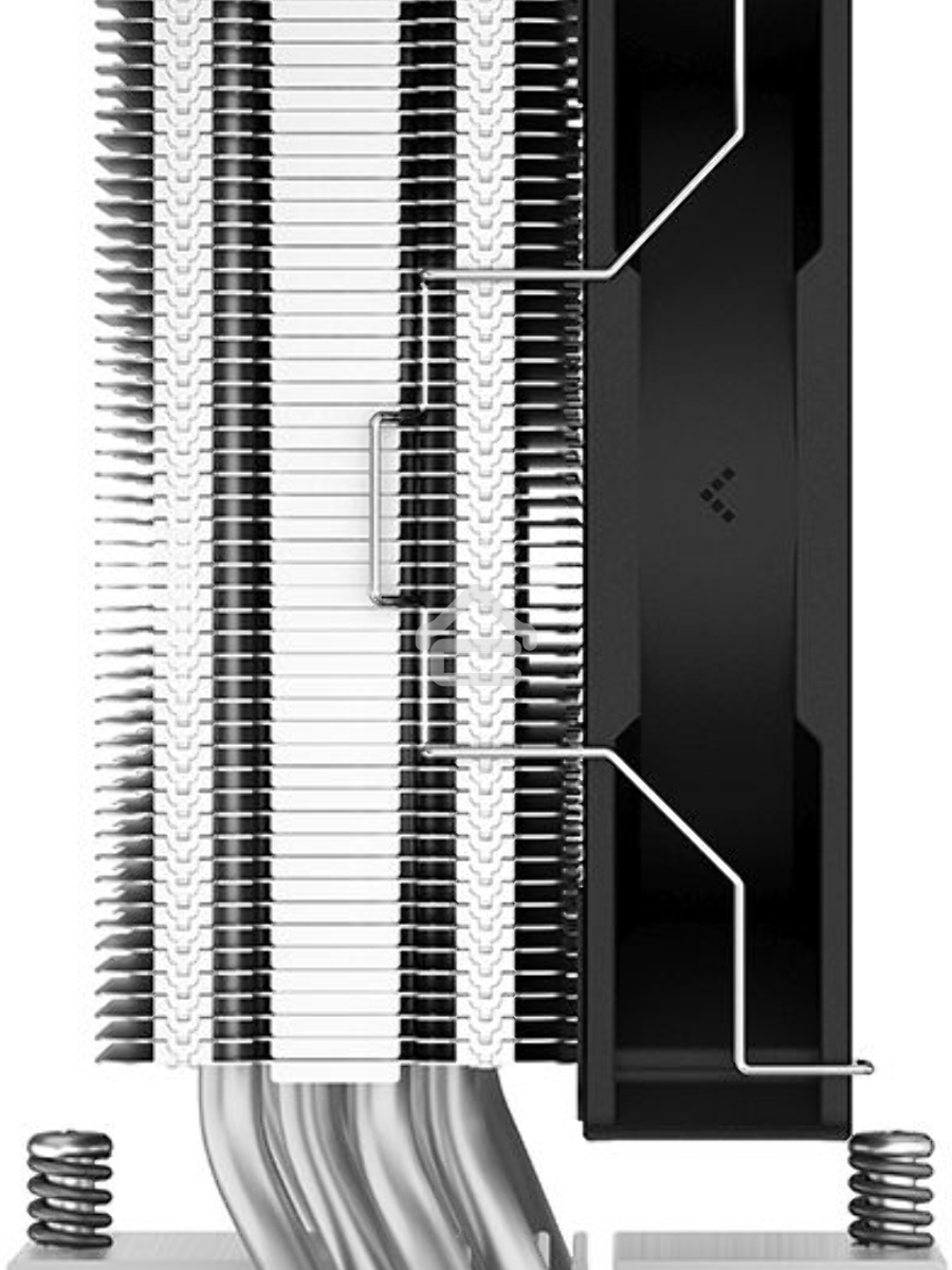 Кулер для процессора DEEPCOOL AG400 LED черный, 120 мм, алюминий/медь, 2000 об/мин, 31.6 дБ, 4 pin, 220 Вт, 150 мм