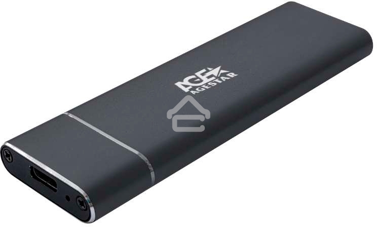 Внешний корпус AgeStar USB 3.1 Type-C M.2 NVME (M-key) AgeStar 31UBNV5C черный, алюминий, черный
