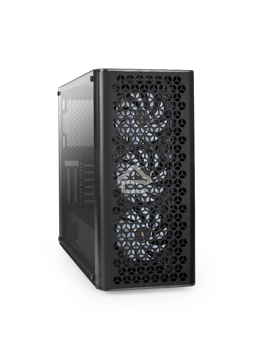 Компьютерный корпус Miditower ExeGate EVO-9202-NPX600 (ATX, БП 600NPX с вент. 12 см, с окном, 1*USB+1*USB3.0, аудио, 3 вент. 12см с RGB подсветкой)