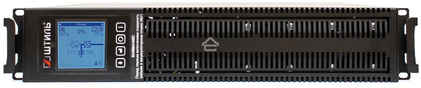 Источник бесперебойного питания ШТИЛЬ 2000 ВА; on-line; батарея: 72В, int, ext (no incl; 2U; rack/tower