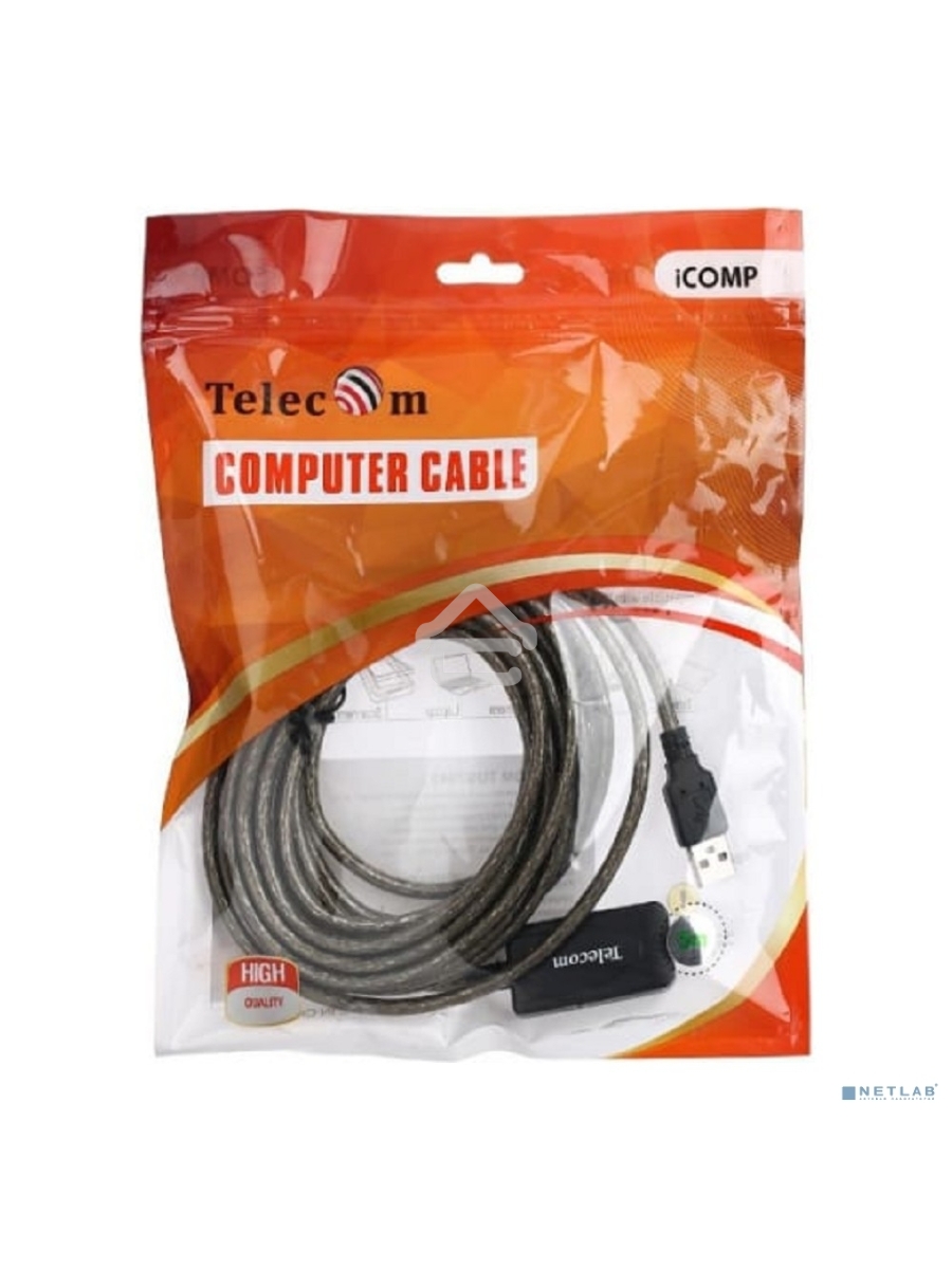 Кабель USB2.0-repeater, удлинительный активный <Am-->Af> 5м, Telecom <TUS7049-5M>
