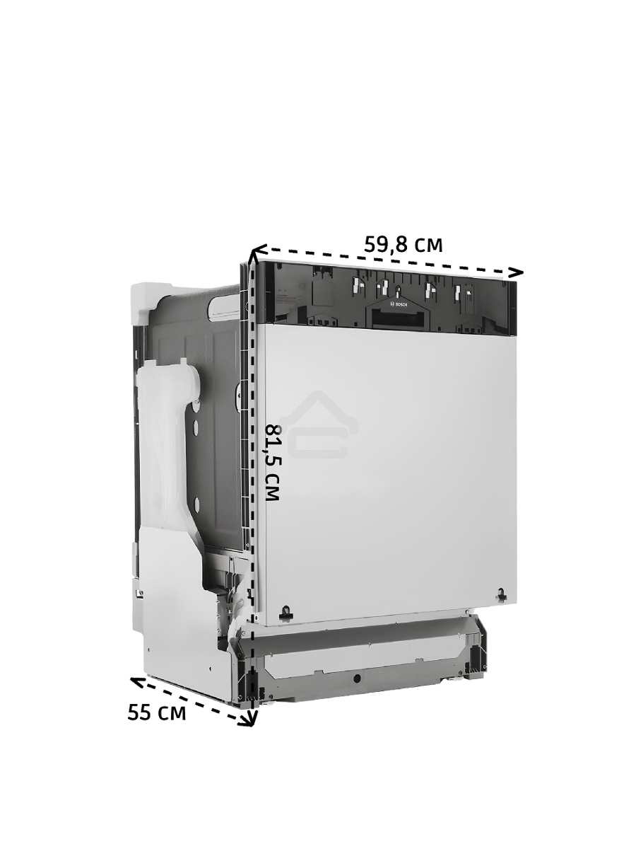 Встраиваемая посудомоечная машина Bosch SMV4EVX01E, серебристый, 59.8 см, 14 компл., 44 дБ, класс C