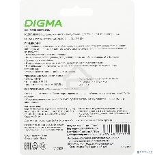 Флешка USB Digma DRIVE2 (DGFUM064A20SR), 64Gb, USB 2.0, R/W 20/10, серебристый