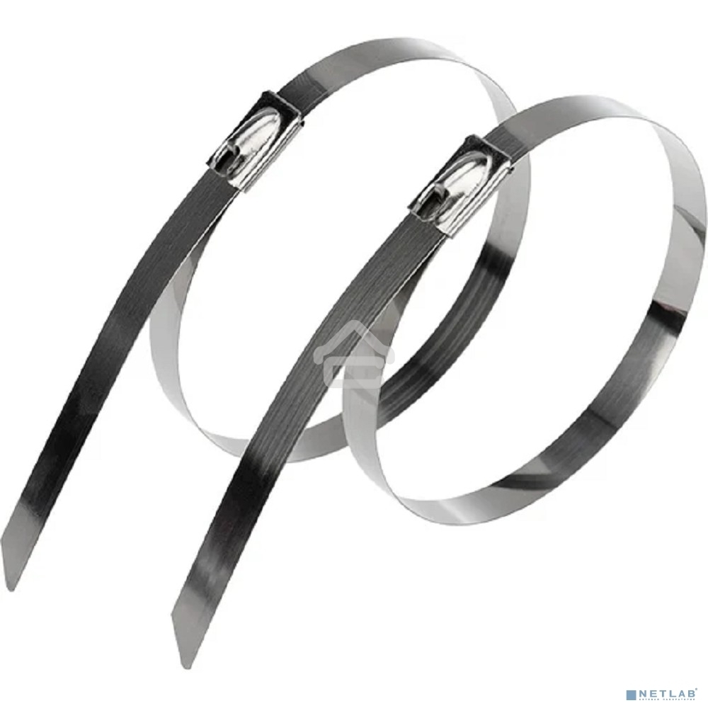 Хомут-стяжка стальная Rexant 300x4,6 мм, упаковка 10 шт.