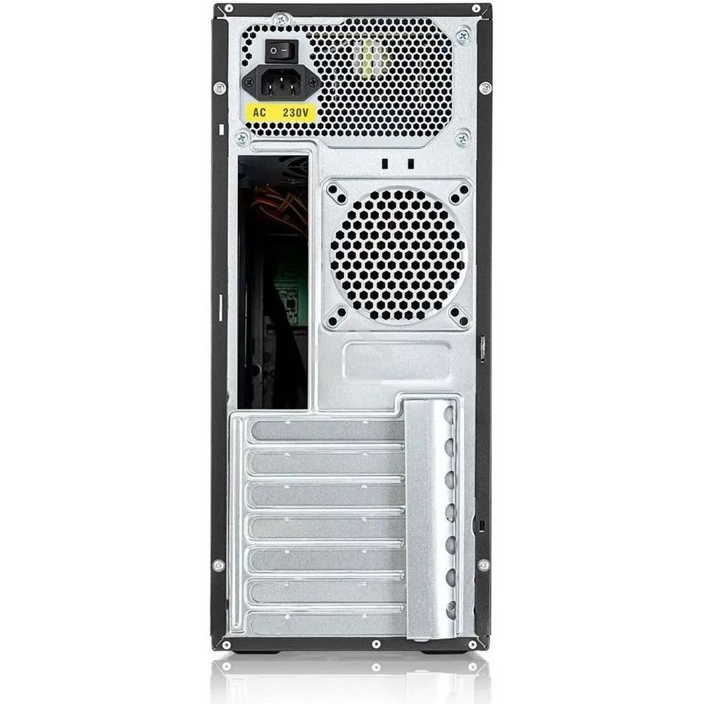 Компьютерный корпус c блоком питания Foxline FL-301-FZ450-RW ATX case, черный, 450 Ватт w/PSU 450W 8см, w/4xUSB 2.0, w/o FAN, w/DVD-RW, w/C13-C14 cable 1.5m