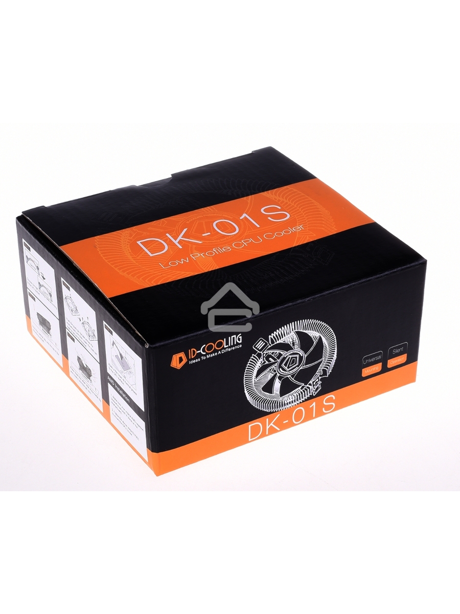 Кулер Cooler ID-Cooling DK-01S серебристый/черный 80мм алюминий 2200rpm 24db 3-pin 65W