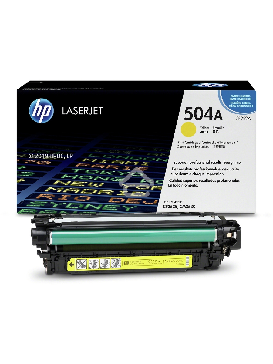 Картридж лазерный HP CE252A желтый для CLJ CM3530/CP3525 7000стр.