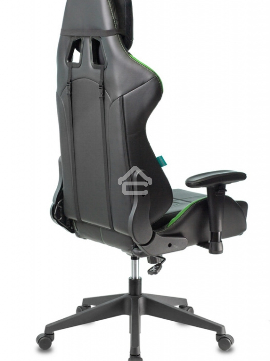 Кресло игровое Бюрократ VIKING 5 AERO LGREEN черный/салатовый искусственная кожа