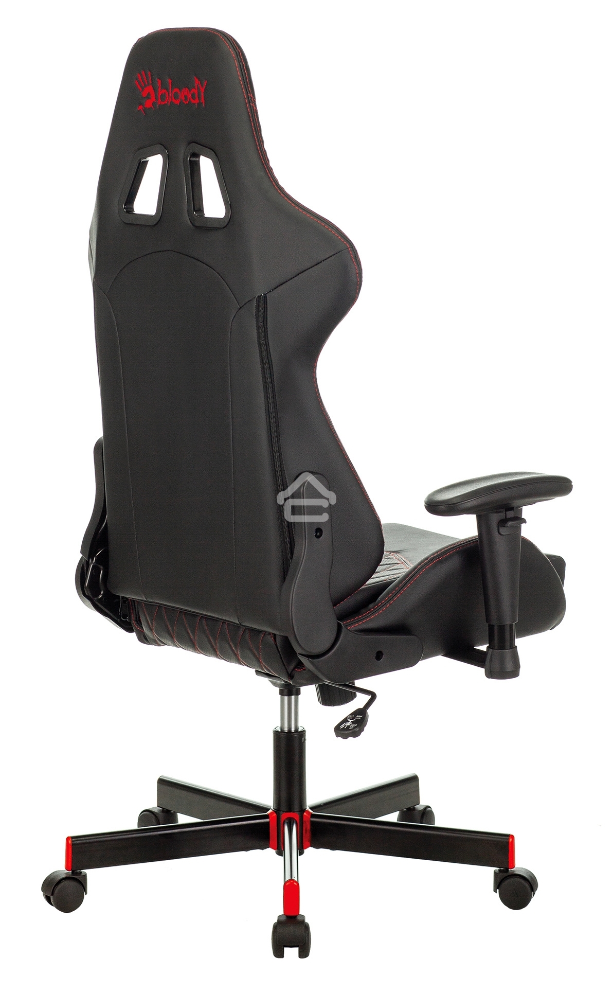 Кресло игровое A4Tech Bloody GC-800 черный ромбик, эко.кожа