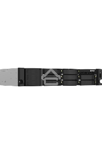 Сетевое хранилище SMB QNAP TS-873AeU-RP-4G NAS 8 HDD trays, 2x 2.5 GbE. 64-bit 4-core AMD V1500B 2,2 GHz, 4 GB. RAM (1*4 GB) up to 32GB (2*16 GB), 2 x M2 2280 (PCIe Gen3 x 1), 2xPSU W/o rail kit RAIL-B02