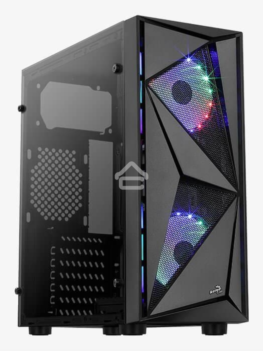 Компьютерный корпус Aerocool / Formula Glider Cosmo V1 без БП, ATX, боковое окно (закаленное стекло), черный
