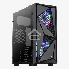 Компьютерный корпус Aerocool / Formula Glider Cosmo V1 без БП, ATX, боковое окно (закаленное стекло), черный