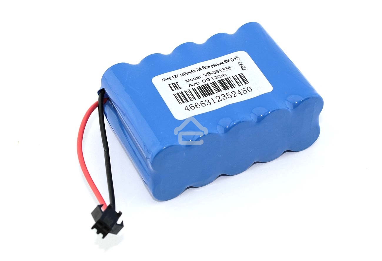 Аккумулятор Ni-cd 12V 1400mAh AA Row разъем SM (4+4)