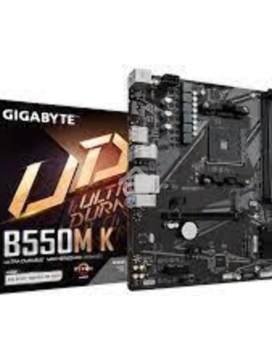 Материнская плата Gigabyte B550M K, AM4, AMD B550, 4xDDR4, 4xSATA, 2xM.2, 1xPCIe 4.0 x16, 1xPCIe x1, 1xHDMI, 1xDP, 1x 1Gb LAN, 4xUSB-A 3.2 Gen 1, 4xUSB-A 2.0, 3x3.5 мм, 7.1, mATX