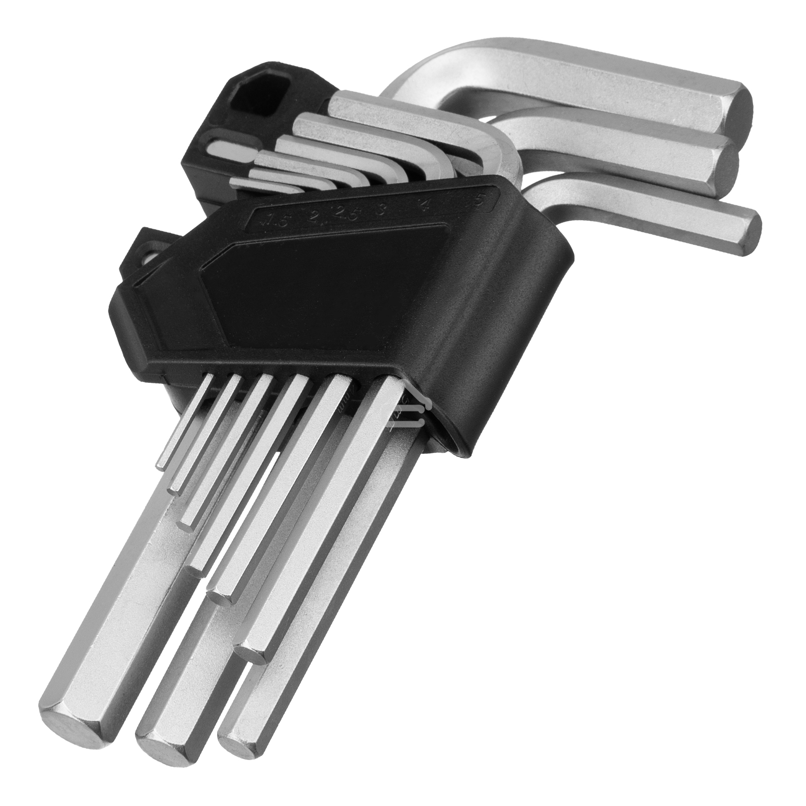 Набор ключей имбусовых Сибртех HEX, 1,5-10 мм, CrV, 9 шт.