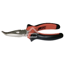 Длинногубцы Matrix NICKEL, 200 мм, изогнутые никелированные, двухкомпонентные рукоятки