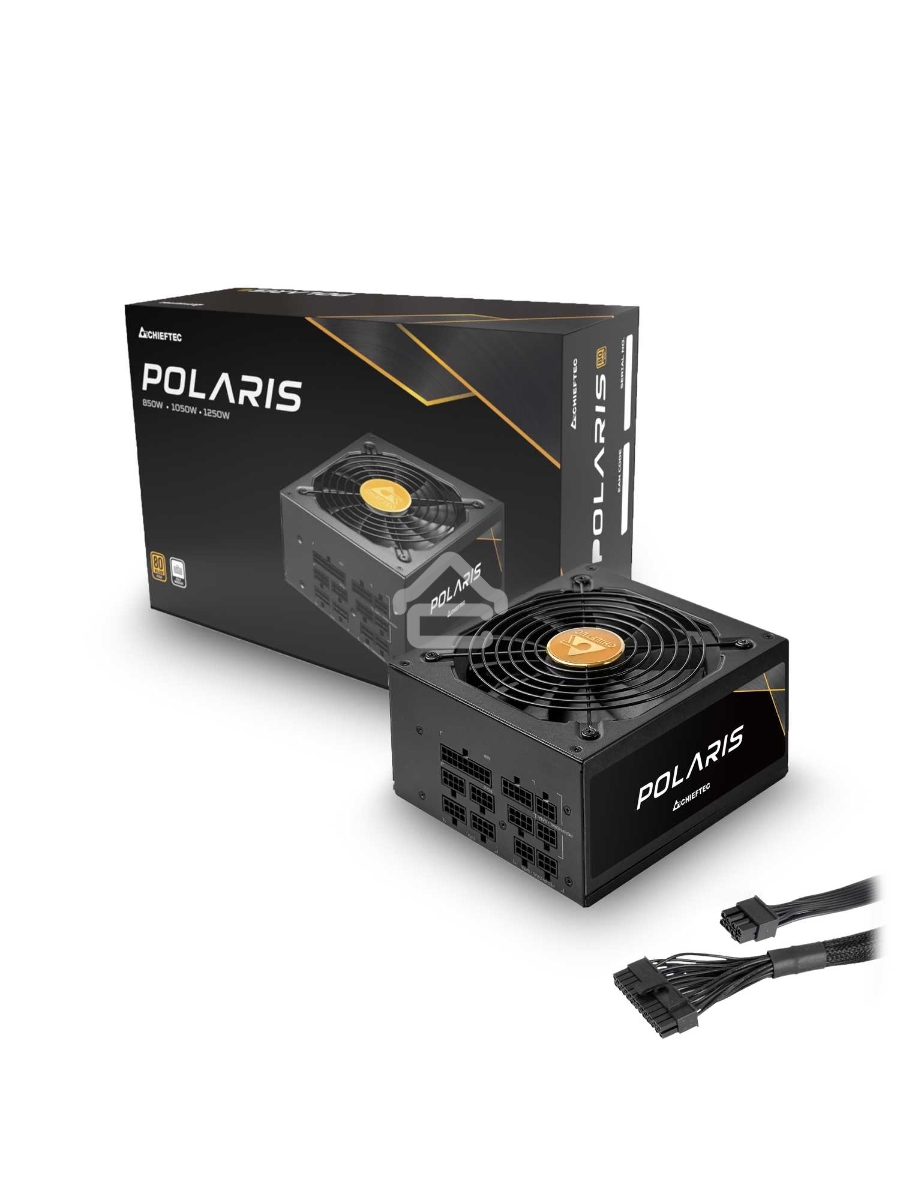 Блок питания Chieftec Polaris PPS-850FC, 850Вт, 80 PLUS Gold, 120мм, модульный, черный