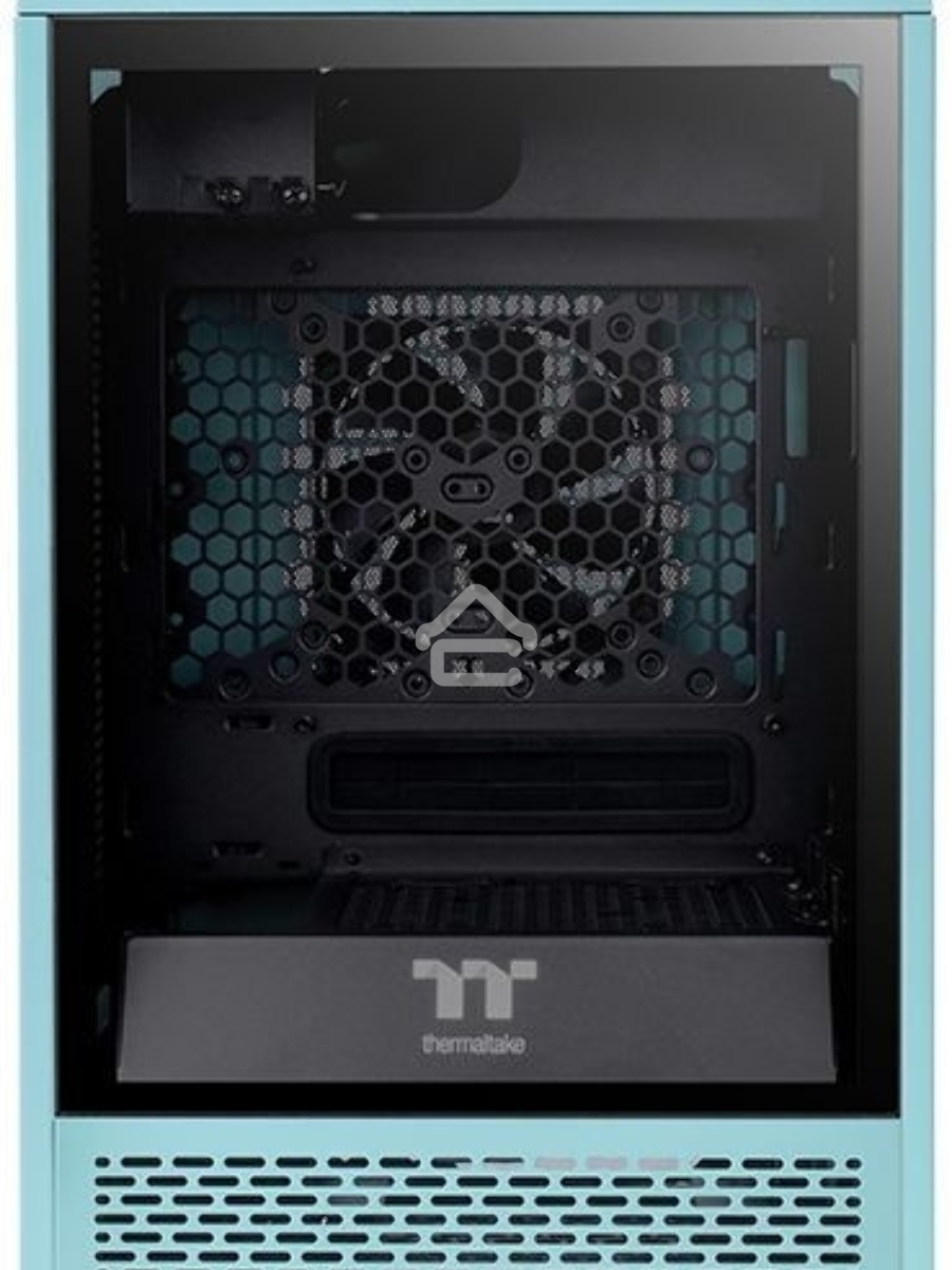 Корпус Thermaltake The Tower 100 Turquoise черный без БП miniITX 1x120mm 3x140mm 2xUSB3.0 audio bott PSU