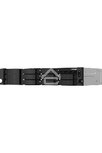 Сетевое хранилище SMB QNAP TS-873AeU-RP-4G NAS 8 HDD trays, 2x 2.5 GbE. 64-bit 4-core AMD V1500B 2,2 GHz, 4 GB. RAM (1*4 GB) up to 32GB (2*16 GB), 2 x M2 2280 (PCIe Gen3 x 1), 2xPSU W/o rail kit RAIL-B02