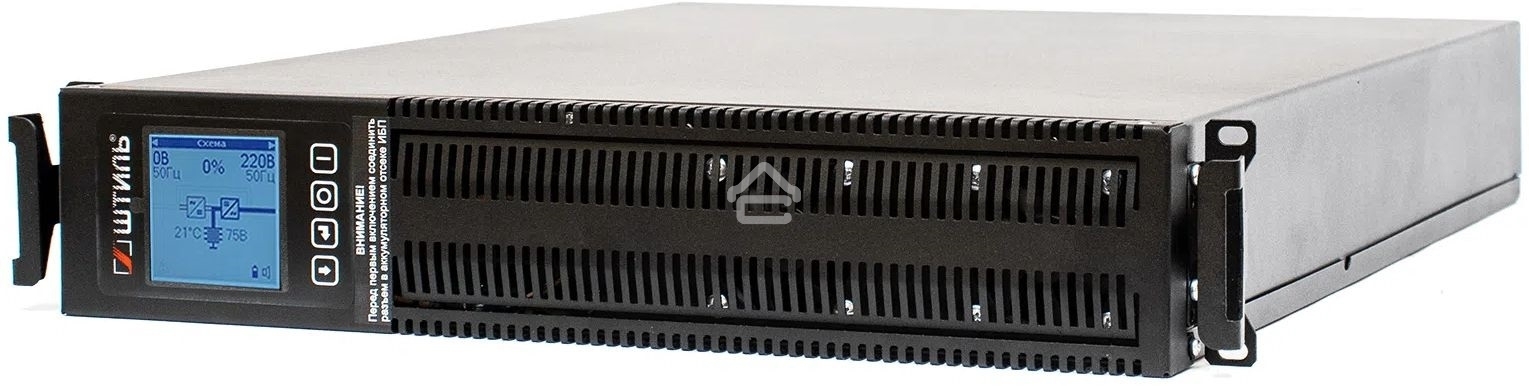 Источник бесперебойного питания ШТИЛЬ 2000 ВА; on-line; батарея: 72В, int, ext (no incl; 2U; rack/tower
