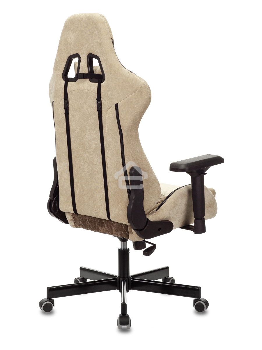 Кресло игровое Бюрократ VIKING 7 KNIGHT BR FABRIC коричневый текстиль/эко.кожа крестовина металл/пластик