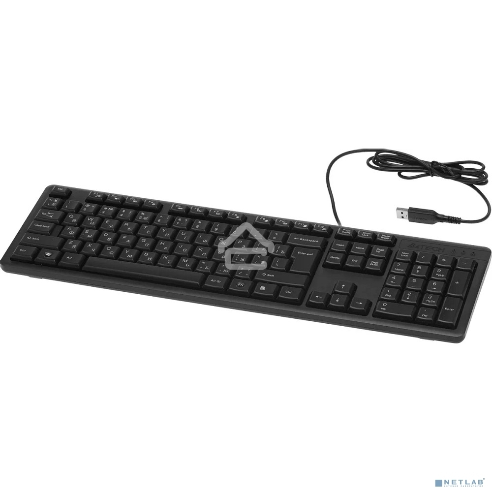 Комплект клавиатура + мышь A4Tech KR-3330S клав:черный мышь:черный USB