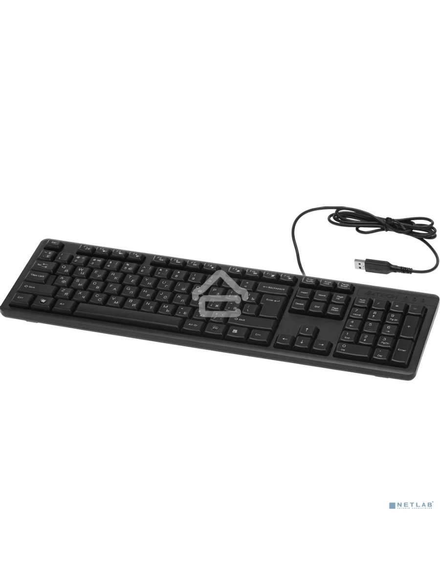 Клавиатура + мышь A4Tech KR-3330S клав:черный мышь:черный USB