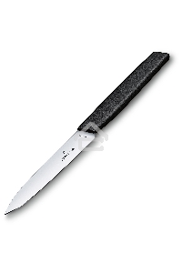 Нож кухонный Victorinox Swiss Modern (6.9003.10) стальной разделочный лезв.100мм прямая заточка черный