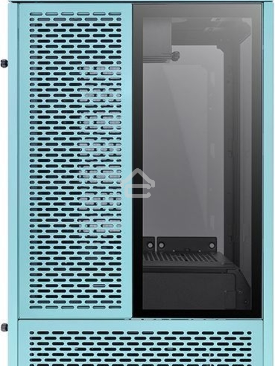 Корпус Thermaltake The Tower 100 Turquoise черный без БП miniITX 1x120mm 3x140mm 2xUSB3.0 audio bott PSU