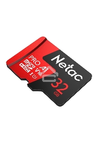 Флеш карта MicroSD card Netac P500 Extreme Pro 32GB, retail version w/SD adapter
