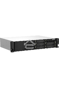 Сетевое хранилище SMB QNAP TS-873AeU-RP-4G NAS 8 HDD trays, 2x 2.5 GbE. 64-bit 4-core AMD V1500B 2,2 GHz, 4 GB. RAM (1*4 GB) up to 32GB (2*16 GB), 2 x M2 2280 (PCIe Gen3 x 1), 2xPSU W/o rail kit RAIL-B02