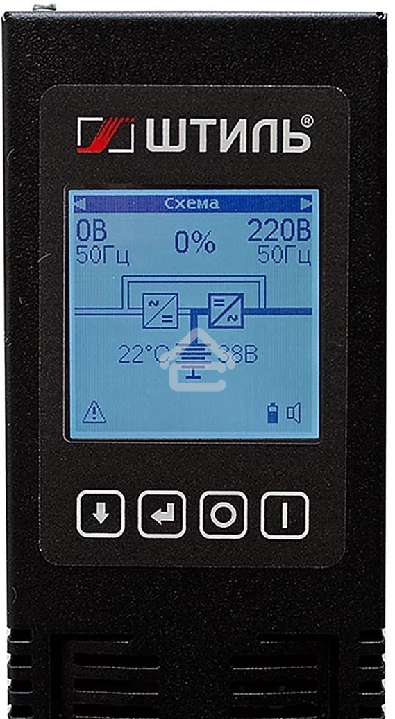 Источник бесперебойного питания ШТИЛЬ 2000 ВА; on-line; батарея: 72В, int, ext (no incl; 2U; rack/tower