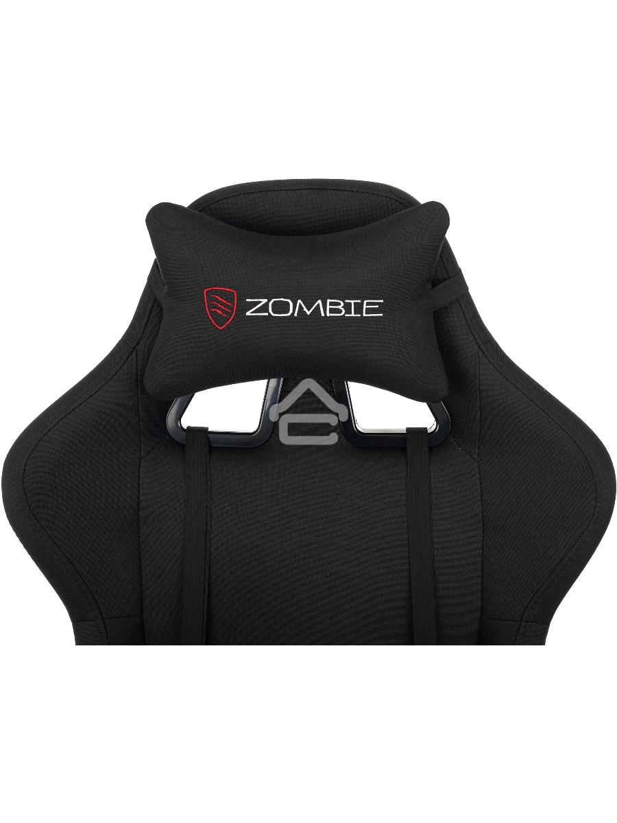 Кресло игровое Zombie Predator Neo Black черный, крестов. пластик