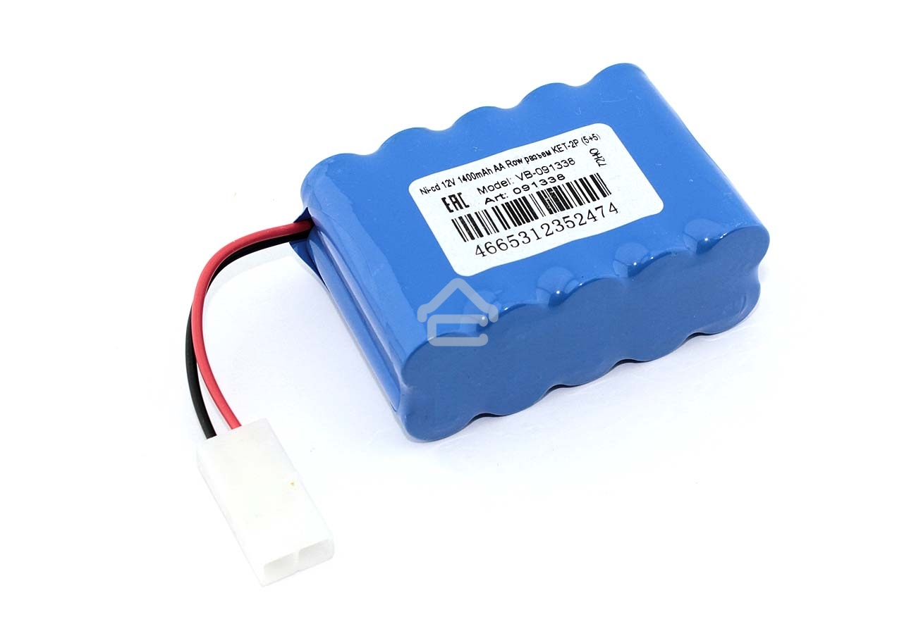 Аккумулятор Ni-cd 12V 1400mAh AA Row разъем KET-2P (5+5)