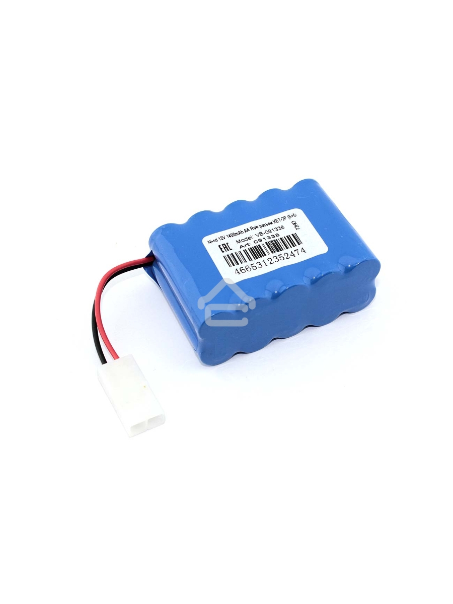 Аккумулятор Ni-cd 12V 1400mAh AA Row разъем KET-2P (5+5)