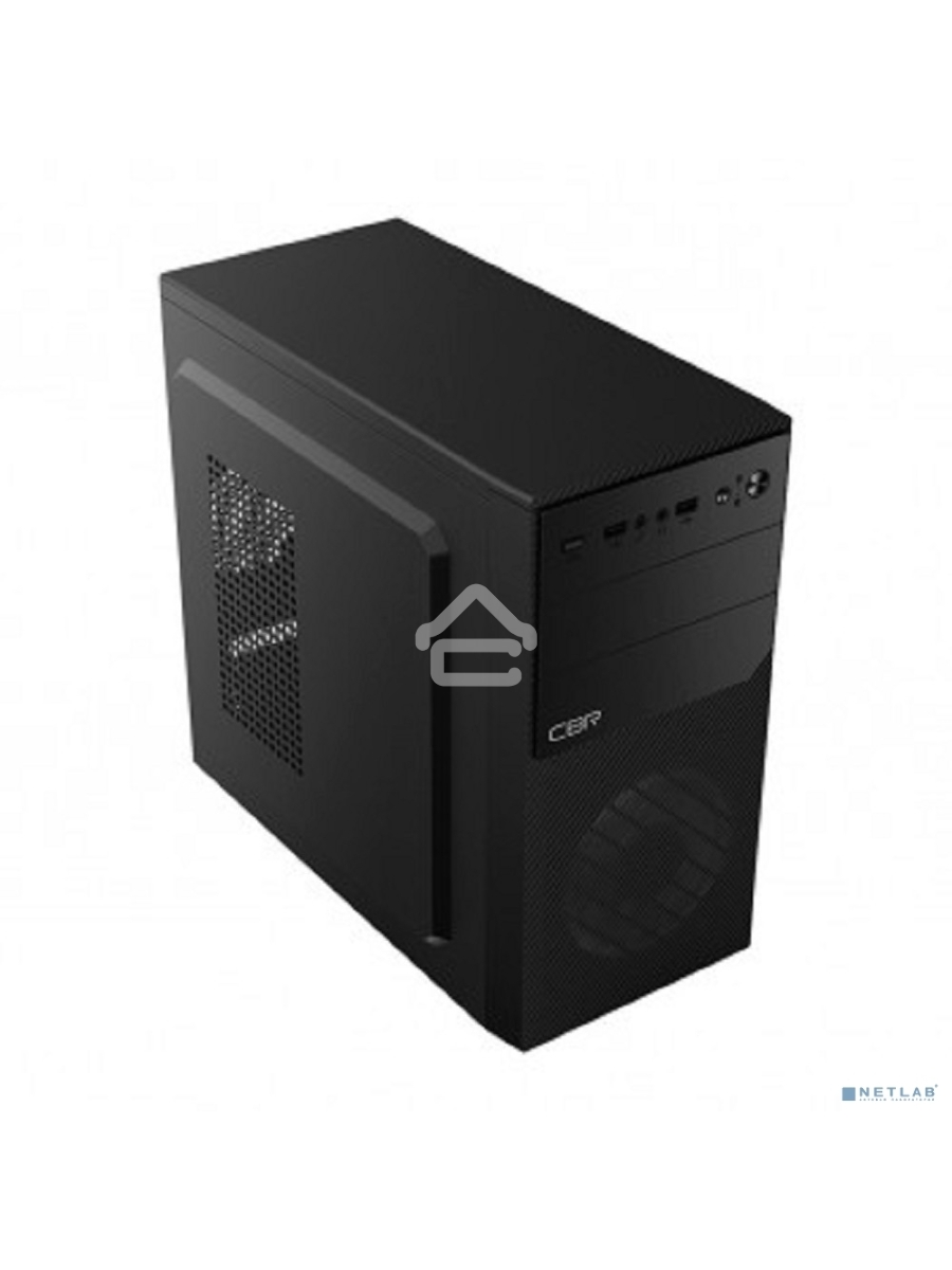 Компьютерный корпус mATX Minitower RD850, c БП PSU-ATX450-12EC, 2*USB 2.0, HD Audio+Mic, Black CBR PCC-MATX-RD850-450W