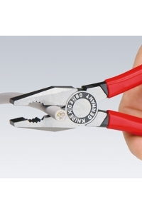 Пассатижи KNIPEX 0302180  180мм ручки с двухцветными многокомпонентными чехлами