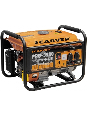 Электрогенератор бензиновый Carver PPG-3900A, 3.2 кВт, 67 дБ, 42 кг