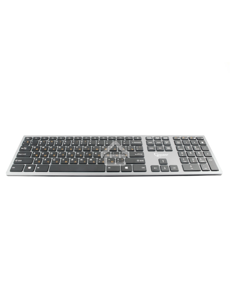 Клавиатура Gembird KBW-1 беспроводная, USB, серебристый