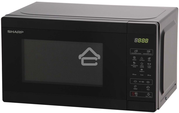 Микроволновая печь Sharp R2800RK черный, 20 л, 800 Вт, переключатели - сенсор