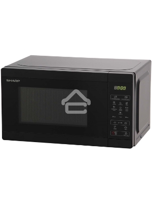 Микроволновая печь Sharp R2800RK черный, 20 л, 800 Вт, переключатели - сенсор