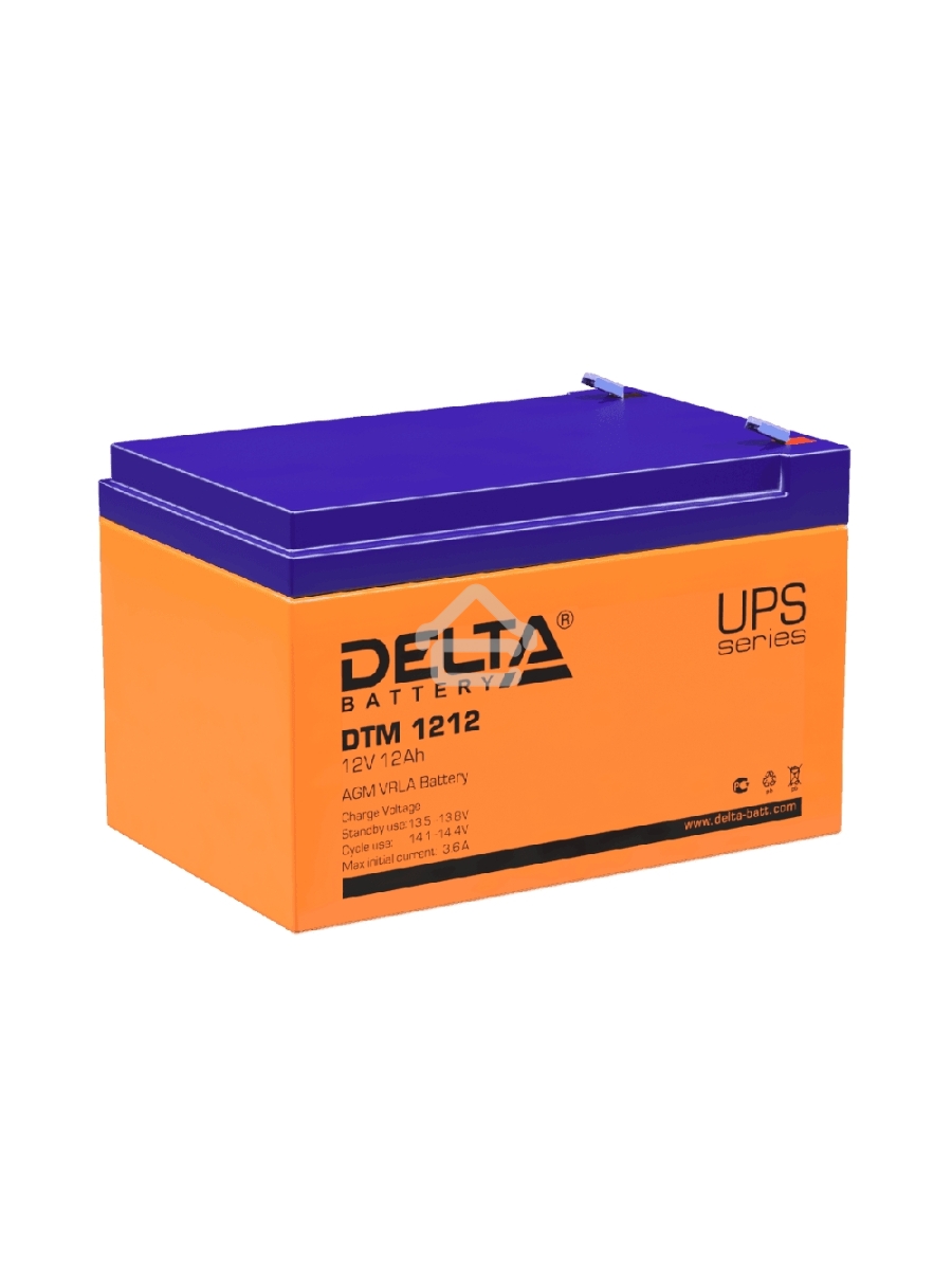 Батарея Delta DTM 1212 (12V, 12Ah)